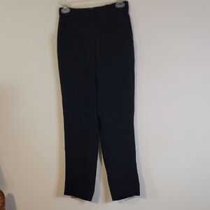 J. Crew Black Straight-Leg High-Waist Pants